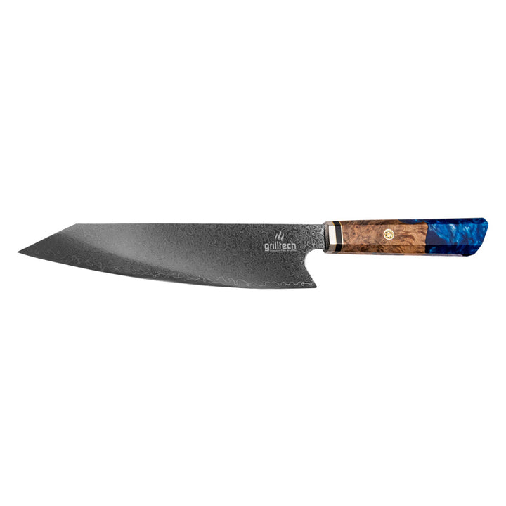 Cuchillo Damascus Azul 8"