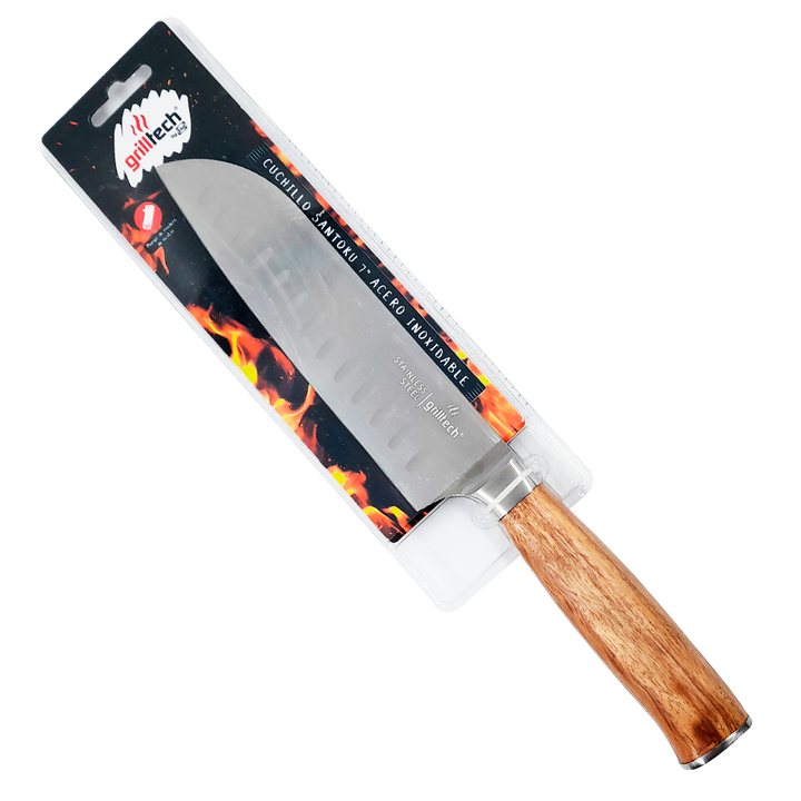 Cuchillo Santoku Blister Inoxidable