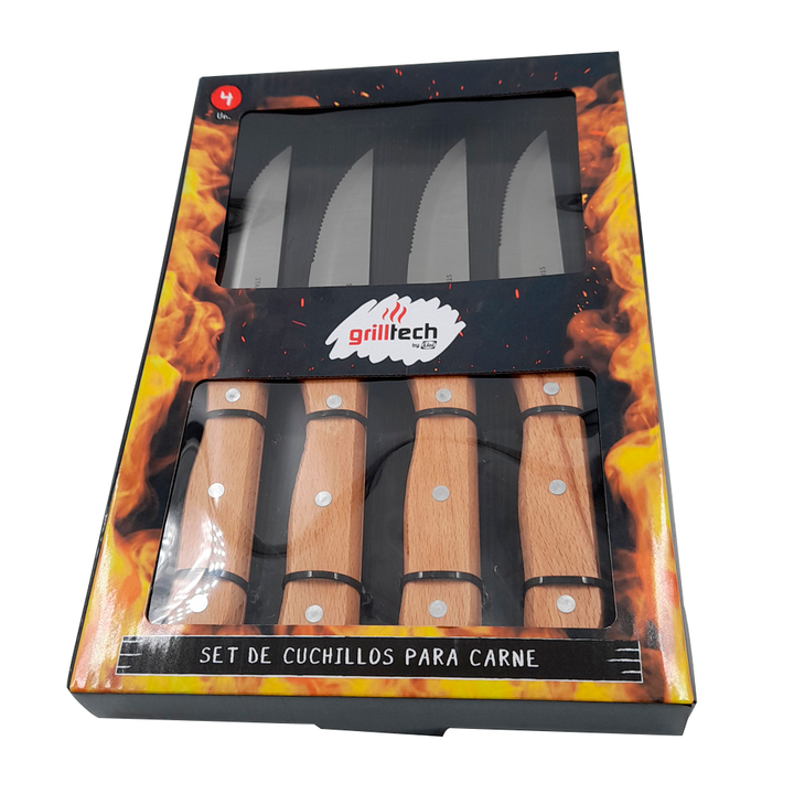 Display Box 4 cuchillos de carne