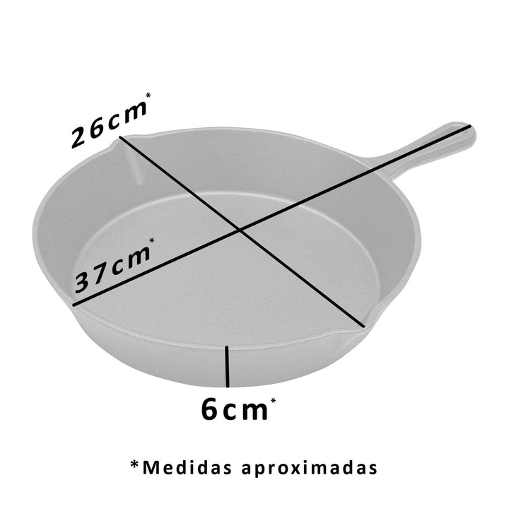 Sartén Redondo de Fierro Fundido