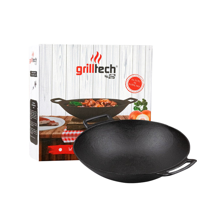 Disco Wok de Fierro Fundido