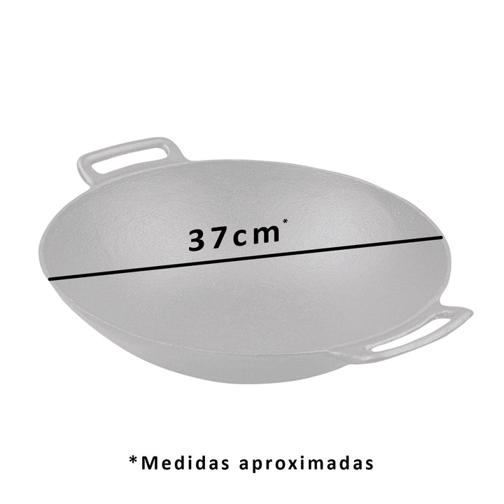 Disco Wok de Fierro Fundido