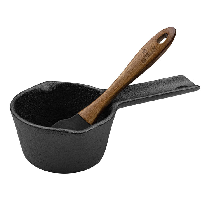 Salsero de Fierro Fundido con Brocha