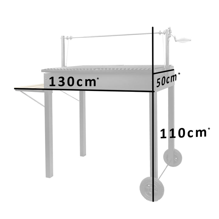 Parrilla Magallánica Rectangular Enlozada