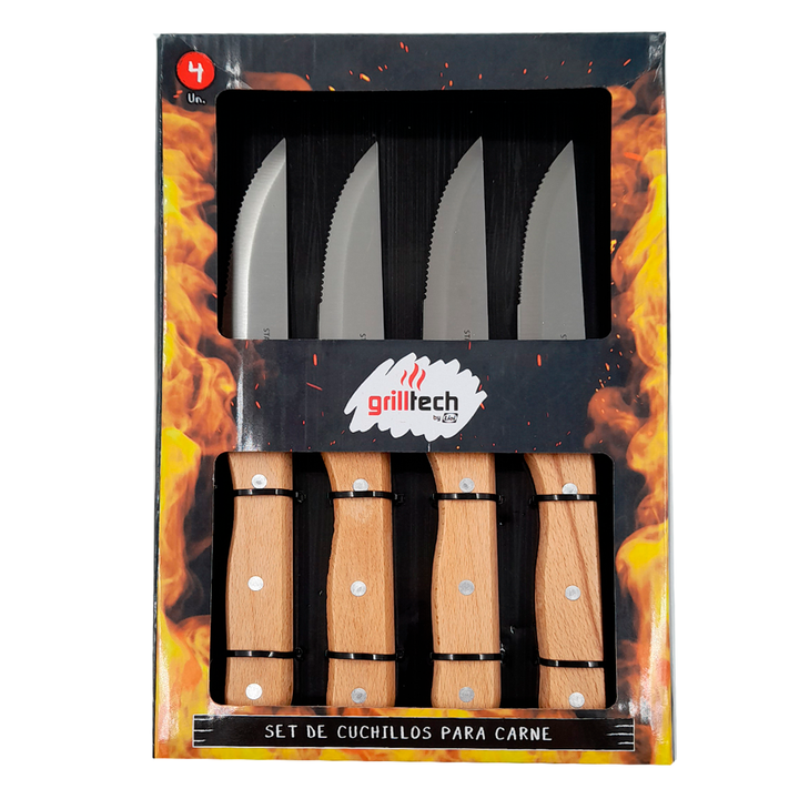 Display Box 4 cuchillos de carne